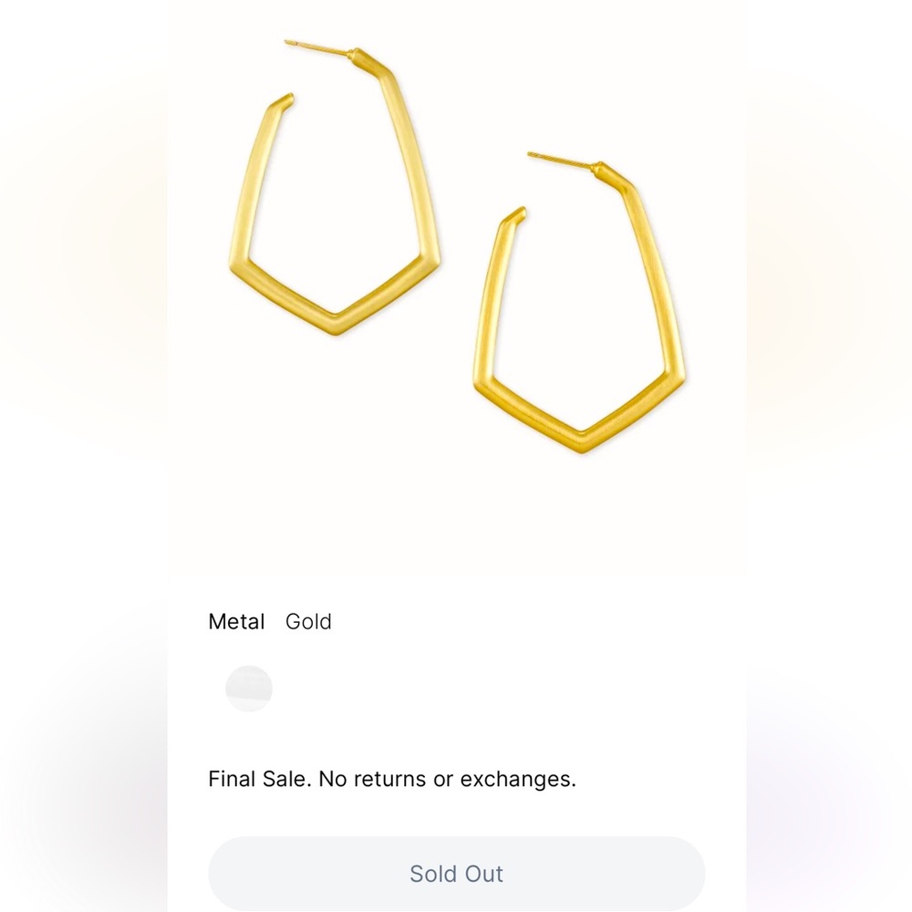 Kendra Scott Lonnie Hoops in Gold